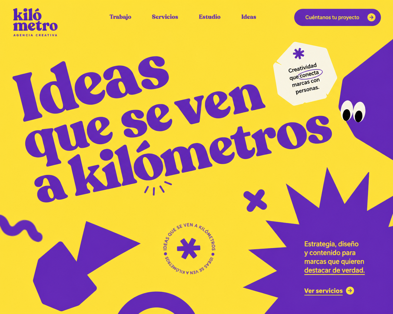 Web creativa para agencia de marketing